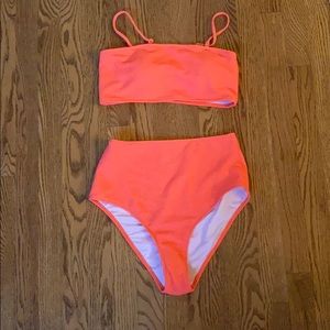 Cupshe Neon Pink Bikini Set